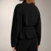 Geci lungi cu centură, din modal periat Geci lungi cu centură, din modal periat