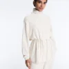 Geci lungi cu dungi, talie ajustabilă și material modal Soft Touch Geci lungi cu dungi, talie ajustabilă și material modal Soft Touch