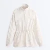 Geci lungi cu dungi, talie ajustabilă și material modal Soft Touch Geci lungi cu dungi, talie ajustabilă și material modal Soft Touch