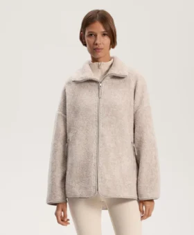 Geci oversize din imitație de geci din piele de oaie
