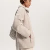 Geci oversize din imitație de geci din piele de oaie