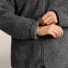 Geci oversize din imitație de geci din piele de oaie, cu glugă căptușită cu blană artificială Geci oversize din imitație de geci din piele de oaie, cu glugă căptușită cu blană artificială
