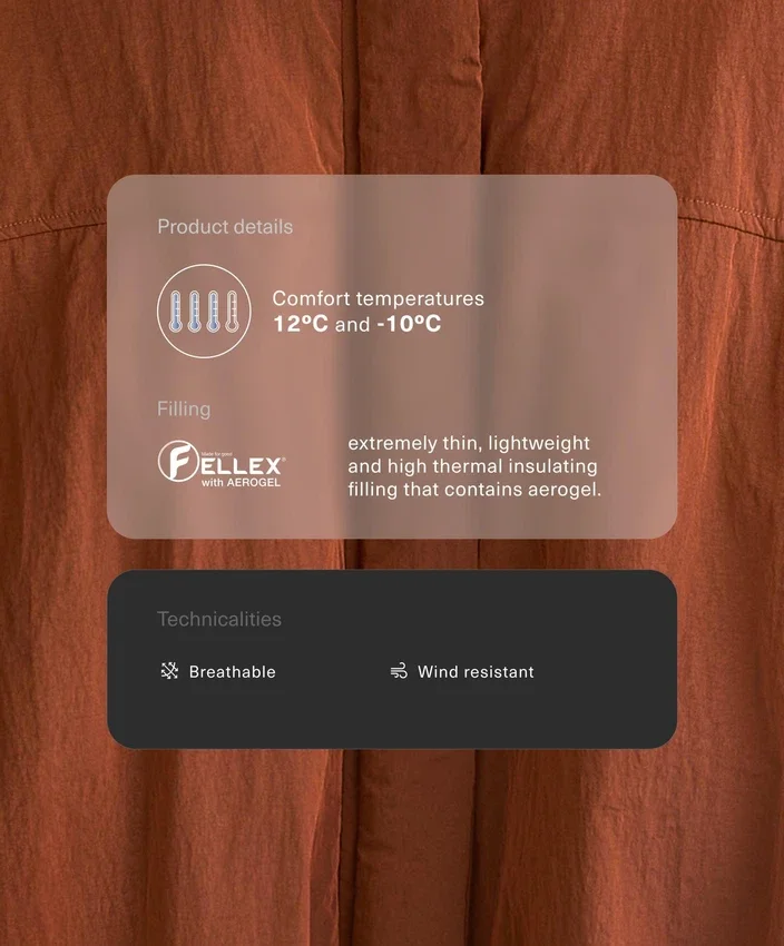 Geci scurte căptușite Fellex® Aerogel Geci scurte căptușite Fellex® Aerogel