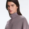 Geci Soft Touch din modal moale, cu talie ajustabilă și guler înalt Geci Soft Touch din modal moale, cu talie ajustabilă și guler înalt