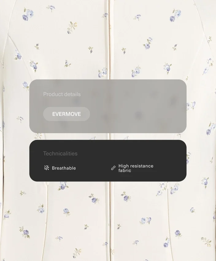 Geci tehnice Evermove cu imprimeu floral Geci tehnice Evermove cu imprimeu floral