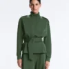 Geci utilitare din tweed cu curea Geci utilitare din tweed cu curea