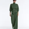 Geci utilitare din tweed cu curea Geci utilitare din tweed cu curea