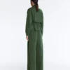 Geci utilitare din tweed cu curea Geci utilitare din tweed cu curea