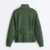 Geci utilitare din tweed cu curea Geci utilitare din tweed cu curea