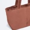 Gență moale de tip shopper cu fermoar Gență moale de tip shopper cu fermoar
