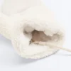 Mănuși cu geci din piele de oaie cu șnur