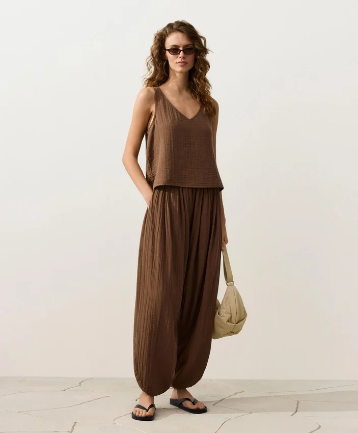 Pantaloni balon 100% bumbac Pantaloni balon 100% bumbac