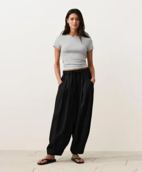 Pantaloni balon din 100% in