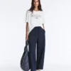 Pantaloni balon din amestec de bumbac Pantaloni balon din amestec de bumbac