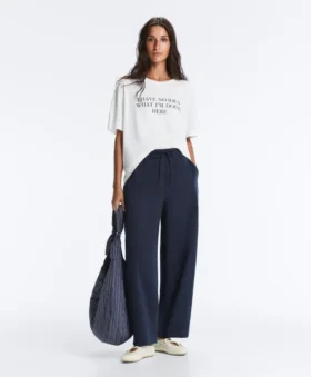 Pantaloni balon din amestec de bumbac