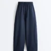 Pantaloni balon din amestec de bumbac Pantaloni balon din amestec de bumbac