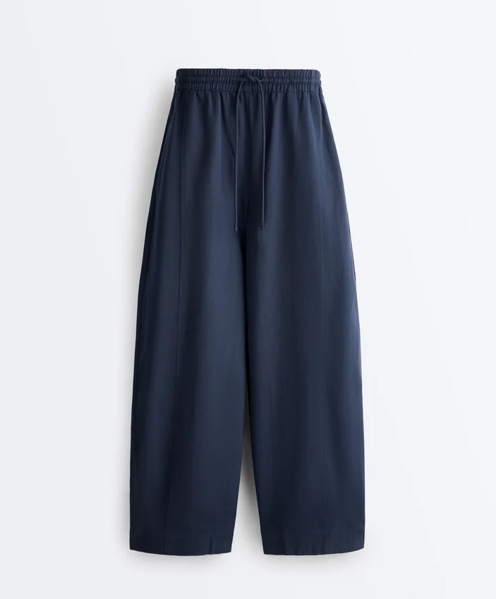 Pantaloni balon din amestec de bumbac Pantaloni balon din amestec de bumbac