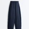 Pantaloni balon din amestec de bumbac Pantaloni balon din amestec de bumbac