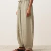 Pantaloni balon din amestec de lyocell și 24% in, cu cusături Pantaloni balon din amestec de lyocell și 24% in, cu cusături