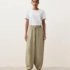 Pantaloni balon din amestec de lyocell și 24% in, cu cusături Pantaloni balon din amestec de lyocell și 24% in, cu cusături