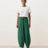Pantaloni balon din amestec de lyocell și 24% in, cu cusături Pantaloni balon din amestec de lyocell și 24% in, cu cusături