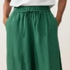 Pantaloni balon din amestec de lyocell și 24% in, cu cusături Pantaloni balon din amestec de lyocell și 24% in, cu cusături