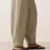 Pantaloni balon din amestec de lyocell și 24% in, cu cusături Pantaloni balon din amestec de lyocell și 24% in, cu cusături