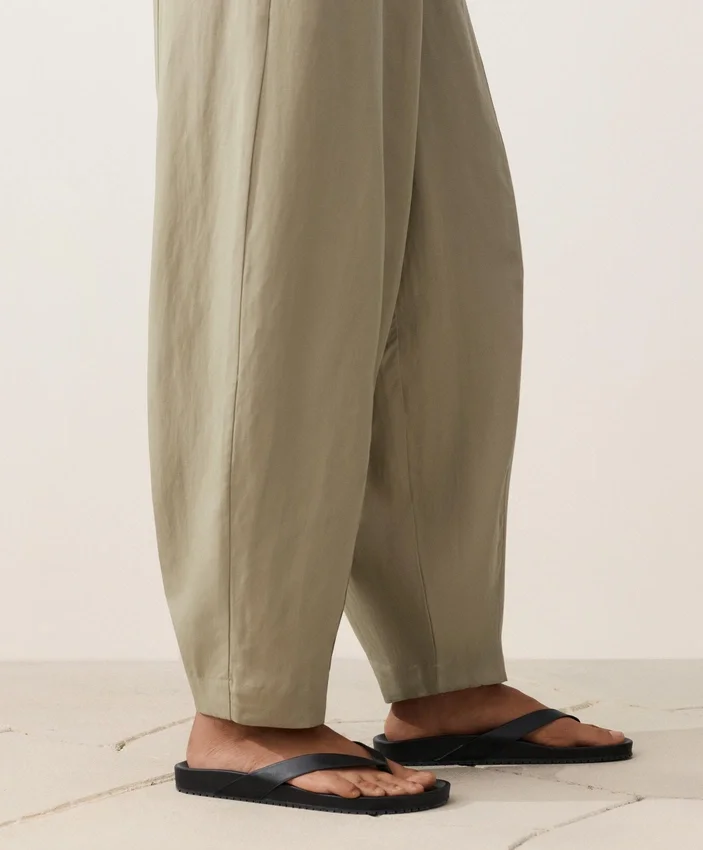 Pantaloni balon din amestec de lyocell și 24% in, cu cusături Pantaloni balon din amestec de lyocell și 24% in, cu cusături