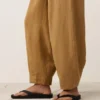 Pantaloni balon din amestec de lyocell și 24% in, cu cusături Pantaloni balon din amestec de lyocell și 24% in, cu cusături