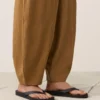 Pantaloni balon din amestec de lyocell și 24% in, cu cusături Pantaloni balon din amestec de lyocell și 24% in, cu cusături