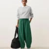 Pantaloni balon din amestec de lyocell și 24% in, cu cusături Pantaloni balon din amestec de lyocell și 24% in, cu cusături