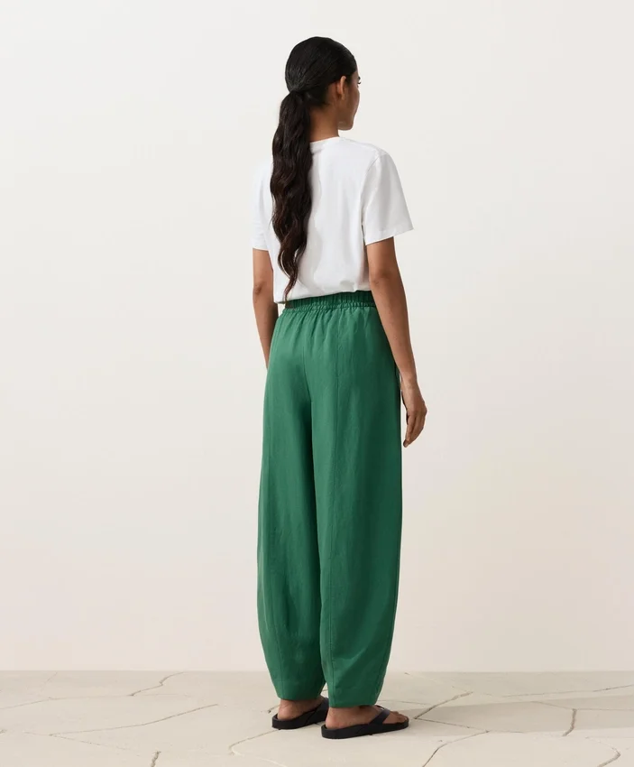 Pantaloni balon din amestec de lyocell și 24% in, cu cusături Pantaloni balon din amestec de lyocell și 24% in, cu cusături