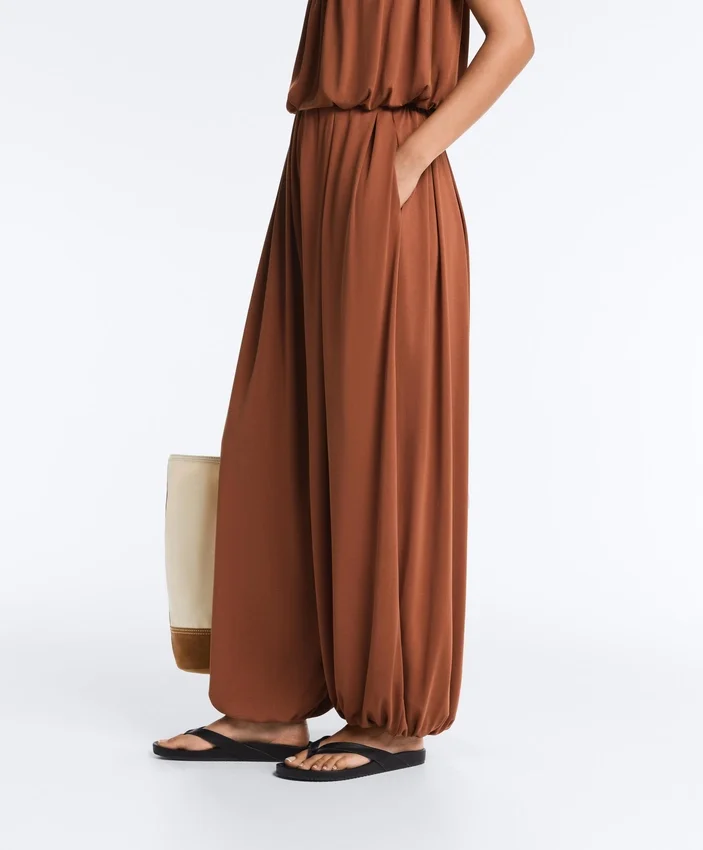 Pantaloni balon din amestec de modal Pantaloni balon din amestec de modal