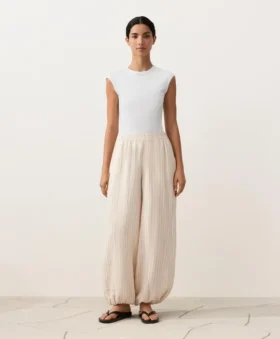 Pantaloni bloomer cu dungi din 100% in
