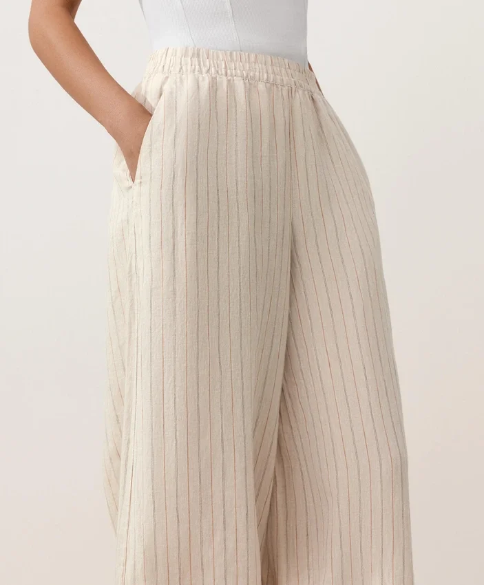 Pantaloni bloomer cu dungi din 100% in Pantaloni bloomer cu dungi din 100% in