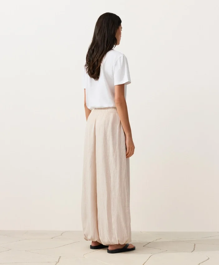 Pantaloni bloomer cu dungi din 100% in Pantaloni bloomer cu dungi din 100% in