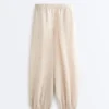 Pantaloni bloomer cu dungi din 100% in Pantaloni bloomer cu dungi din 100% in