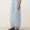 Pantaloni bloomer cu dungi din amestec de modal Pantaloni bloomer cu dungi din amestec de modal