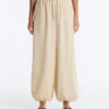 Pantaloni bloomer cu dungi din amestec de modal Pantaloni bloomer cu dungi din amestec de modal
