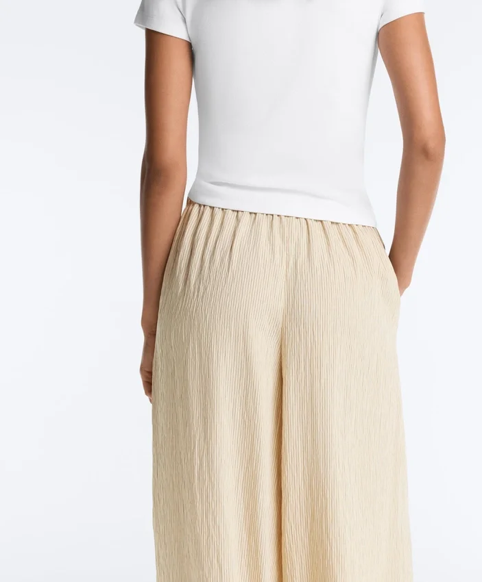 Pantaloni bloomer cu dungi din amestec de modal Pantaloni bloomer cu dungi din amestec de modal