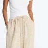 Pantaloni bloomer cu dungi din amestec de modal Pantaloni bloomer cu dungi din amestec de modal