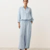 Pantaloni bloomer cu dungi din amestec de modal Pantaloni bloomer cu dungi din amestec de modal