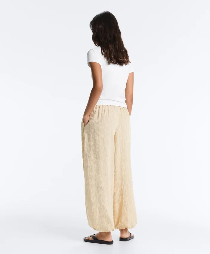 Pantaloni bloomer cu dungi din amestec de modal Pantaloni bloomer cu dungi din amestec de modal