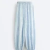 Pantaloni bloomer cu dungi din amestec de modal Pantaloni bloomer cu dungi din amestec de modal