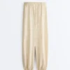 Pantaloni bloomer cu dungi din amestec de modal Pantaloni bloomer cu dungi din amestec de modal