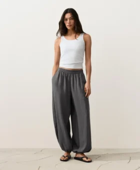 Pantaloni bloomer din 100% in