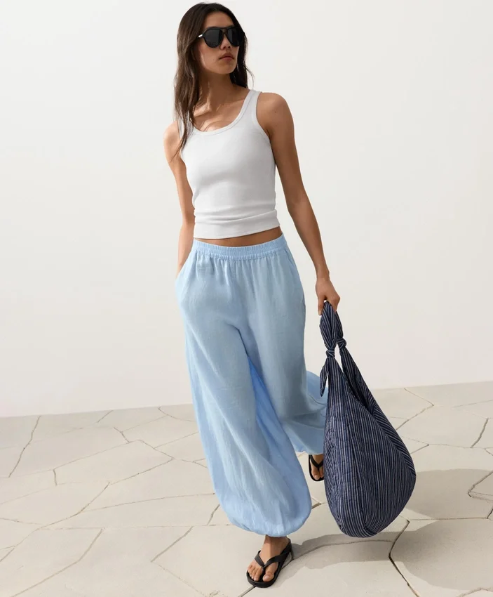 Pantaloni bloomer din 100% in Pantaloni bloomer din 100% in