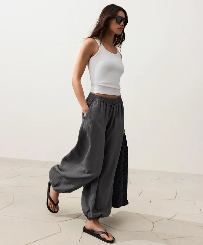 Pantaloni bloomer din 100% in Pantaloni bloomer din 100% in