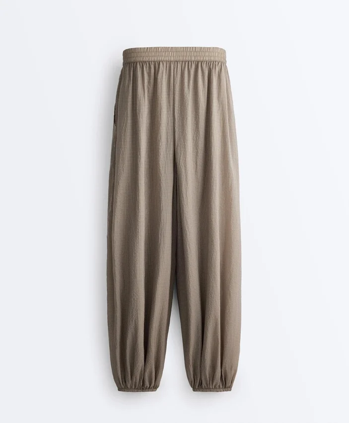 Pantaloni bloomer tehnici în carouri Pantaloni bloomer tehnici în carouri