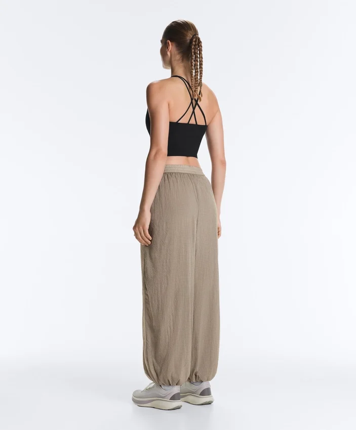 Pantaloni bloomer tehnici în carouri Pantaloni bloomer tehnici în carouri